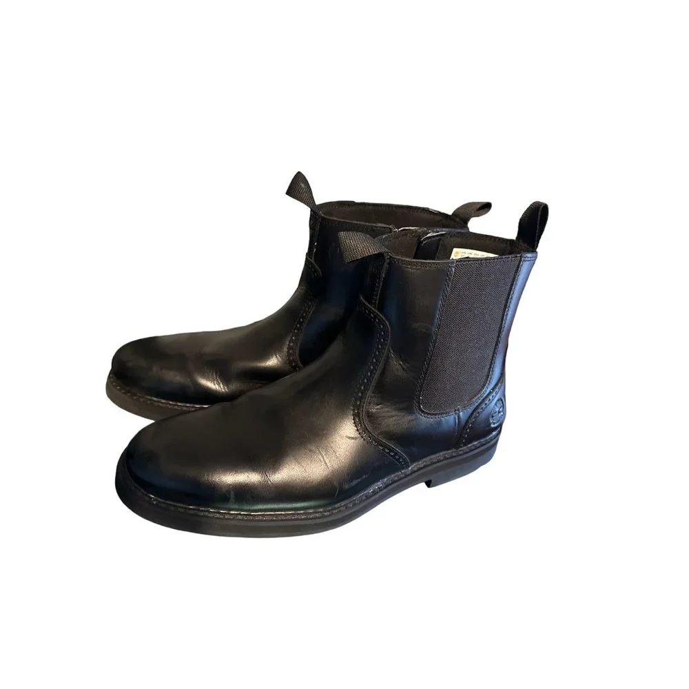 Timberland black 9.5 Waterproof Men’s side zip‎ boot